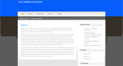 Desktop Screenshot of listofstatisticsconsultants.com