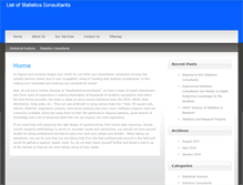 Tablet Screenshot of listofstatisticsconsultants.com